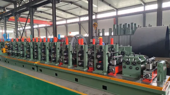 ERW Hf Welder Straight Seam Cold Hot Rolling Coil Materials Steel Alloy Auto Furniture Pipe Tube Mill Machine Mill